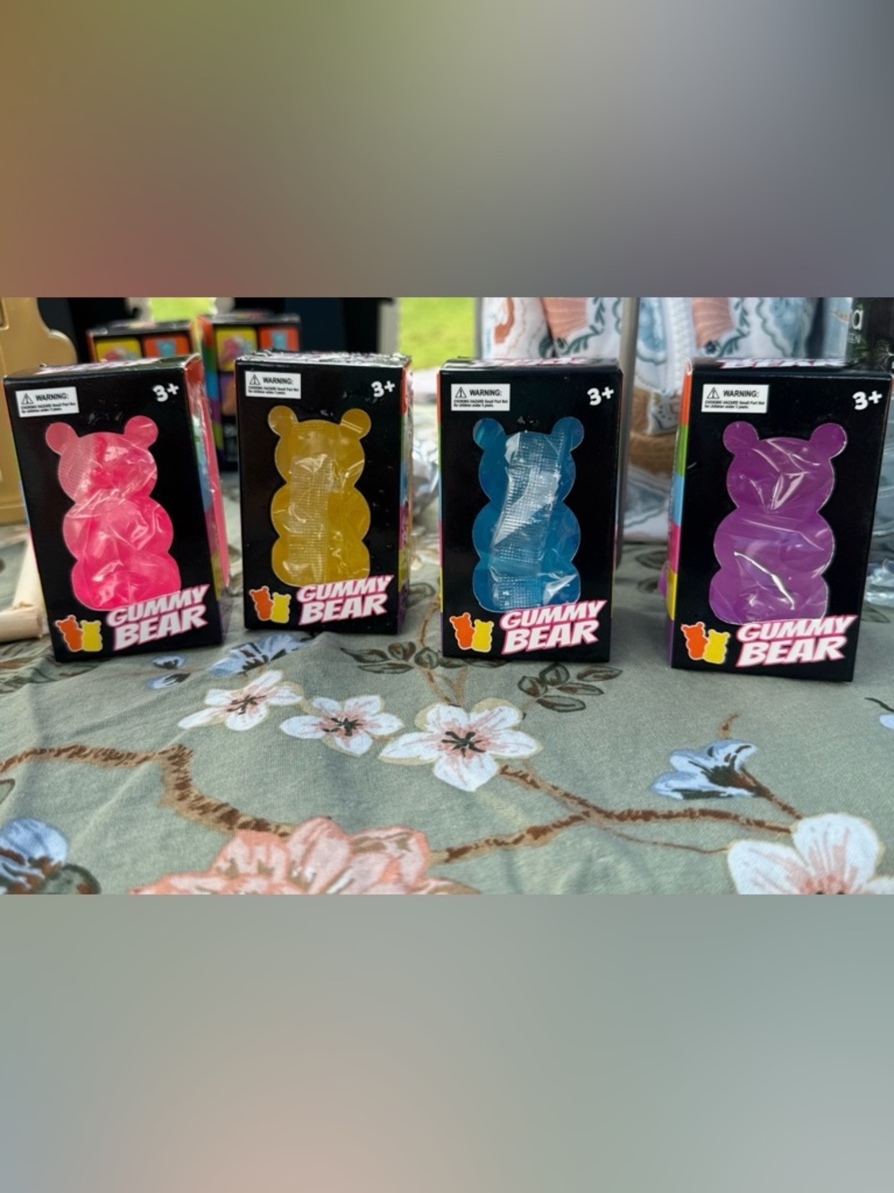 NWT Gummy Bear Squish Toys Set of 4